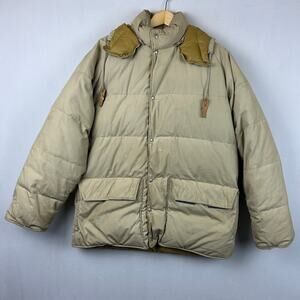 Alpine Designs Vintage Goose Down Puffer Jacket Beige 70s Measures Men's Size XL